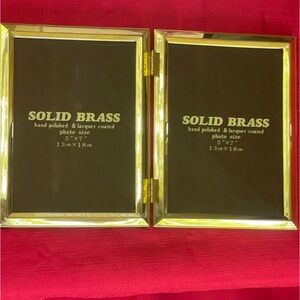 Solid Brass Double Hinged Photo Frame